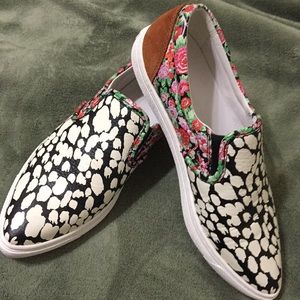Coach C103 Floral Leather Slip On
